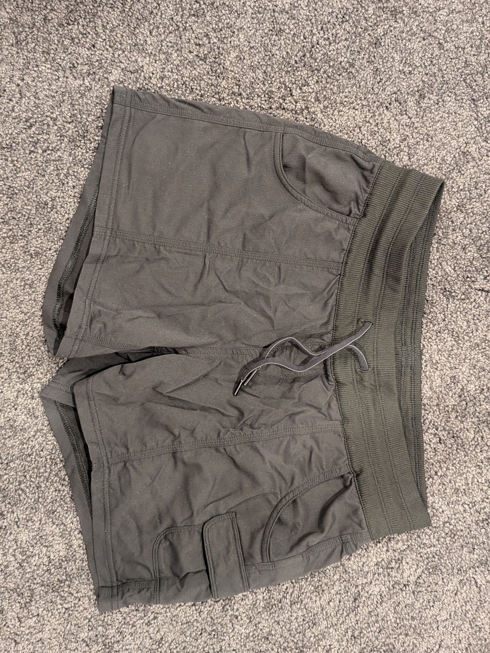 The North Face Black Athletic Shorts with Drawstring Waist